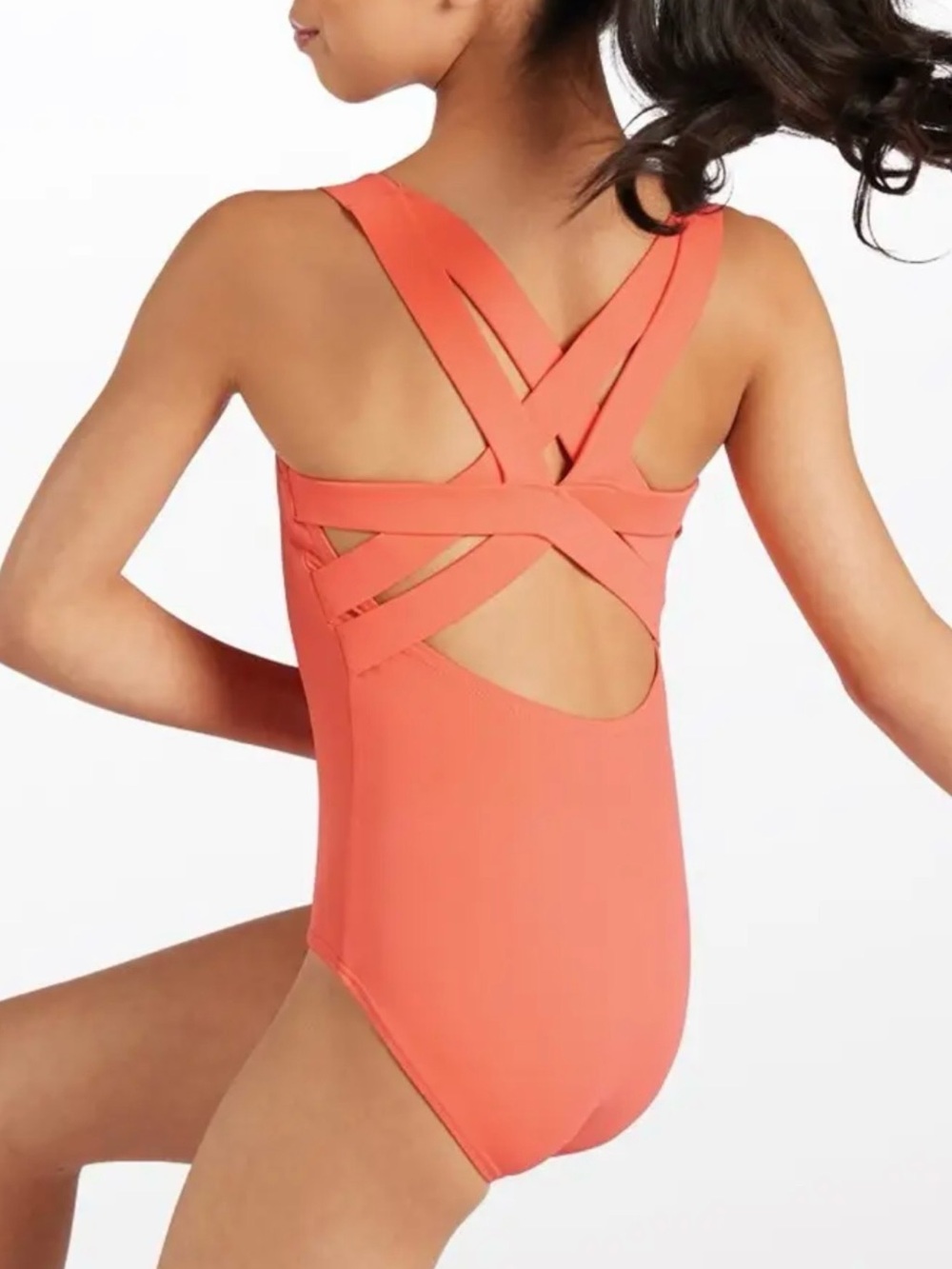 🌺🌸🩰 Balera Coral Wide Strappy Back Dance Leotard plus FREE NWT tights